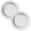 Noritake Пара тарелок 23 см Hampshire с платиновым акцентом из тонкого фарфора (Р91310/4336)