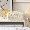 Polyester Pencil Case Large Capacity Storage Bag New Floral Quilted Pen Bag  Daily Stationery