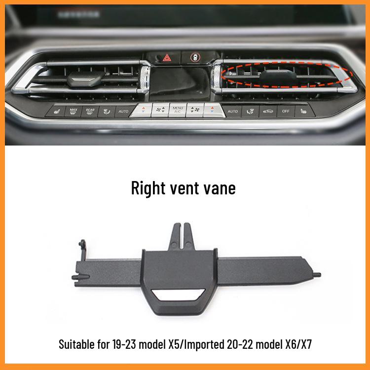 BMW X5/X6/X7 G05/G06/G07 Center Console Air Outlet Repair Kit - Silver Edge Style