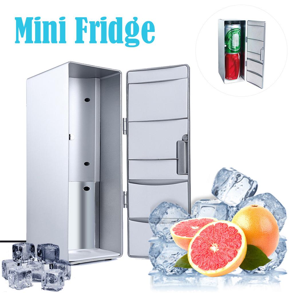  Portable USB Desktop  Refrigerator Beverage Cooler Freezer Fridge
