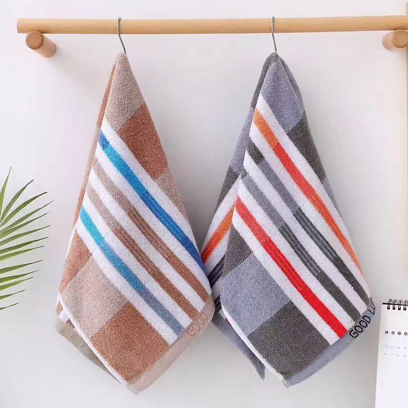 Мультяшное полотенце для рук с жаккардовым рисунком «Щенок и медвежонок», быстросохнущее, 100% хлопок, 25x25 см.