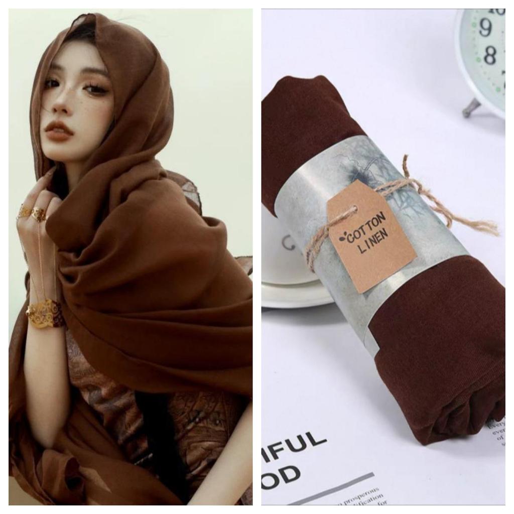 Wasteland Desert Travel Cotton-Linen Scarf: Women's Silk Sunscreen Shawl & Headscarf