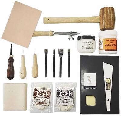 10cube Leathermart Leather Craft Tools 18 предметов Набор для ручного шитья из коровьей кожи, ряд из плотной кожи формата А4, 1 шт. [Сделано в Японии] + 1,0 мм