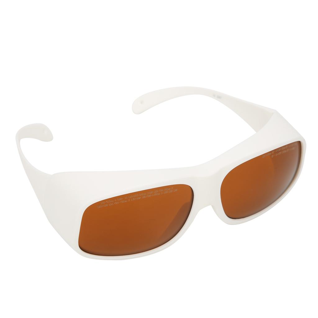 Safety Laser Glasses 532nm 1064nm Wavelength Protective Goggles Wearproof for Eye Protection(White )