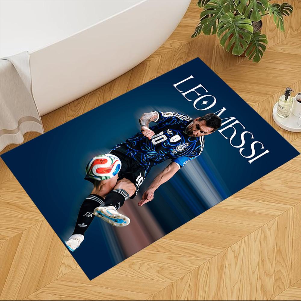 Football Messi Carpet Design for Decorate room Balcony Game Room Dormitory Anti-slip Rug Office home decor Perfect Gift for Friends & Family