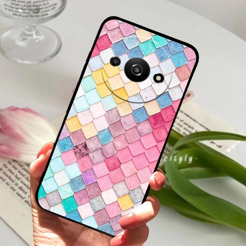 Чехол для Redmi A3 23129RN51X Модный Мягкий Силиконовый ТПУ Защитный Чехол для Телефона Для Xiaomi Redmi A 3 Pro Fundas A3x Бамперы