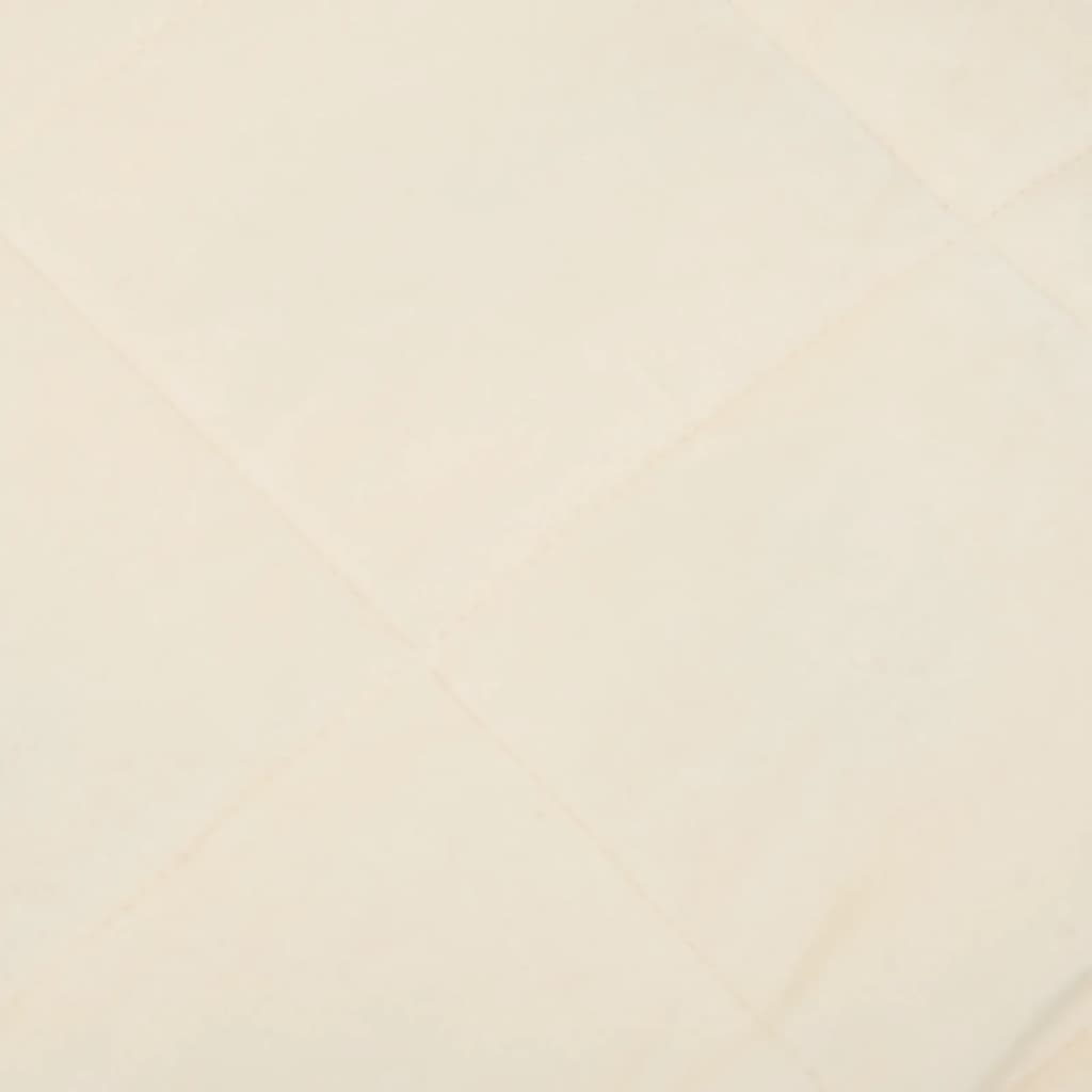Weighted Blanket Light Cream 137 x 200 cm 6 kg Fabric