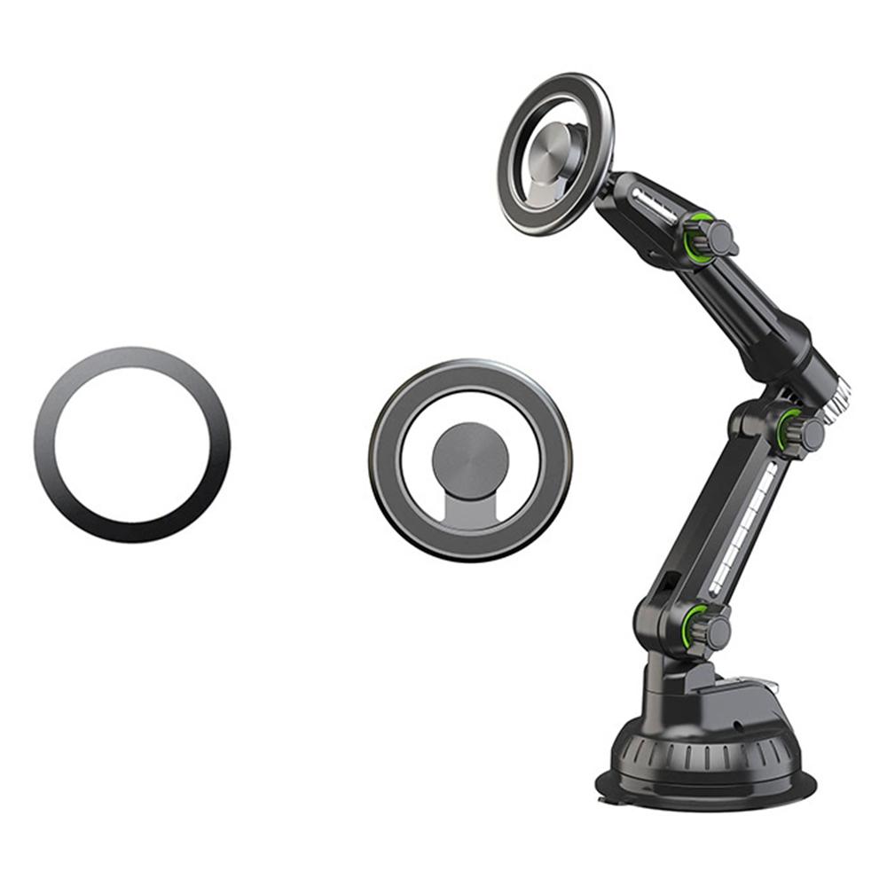XWJ-JX04 360 Degree Rotation Magnetic Car Mount Suction Cup Base Long Arm Phone Holder for Dashboard Windshield
