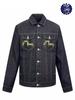 Мужская джинсовая куртка Evisu с вышивкой Золотого Дракона
