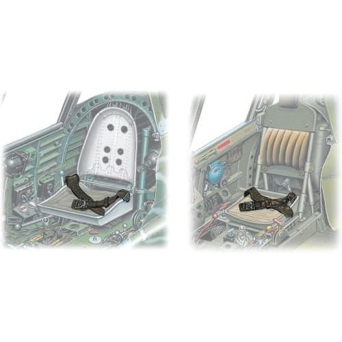 Fine Molds 1/48 Nano Aviation Series Japanese Army Aircraft Seatbelt Plastic Model Kit Parts NC3