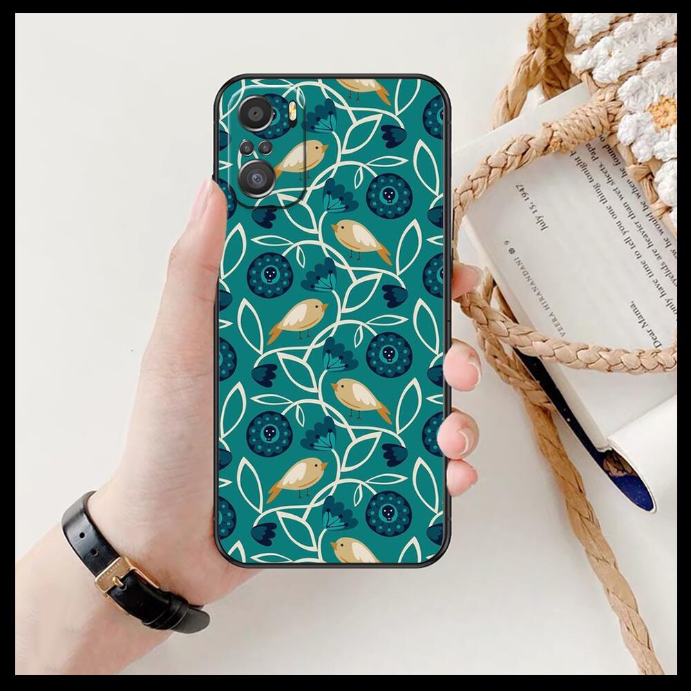 Art Flowers Banana Leaf Phone Case For Xiaomi Redmi 11 Lite Pro Ultra 10 9 8 MIX 4 FOLD 10T Black Cover Silicone Back Prett