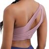 European and American Style Single-Shoulder Sports Bra, Shockproof High-Intensity Sports Vest, Fitness Yoga Bra, Yoga Wear, Women's Underwear