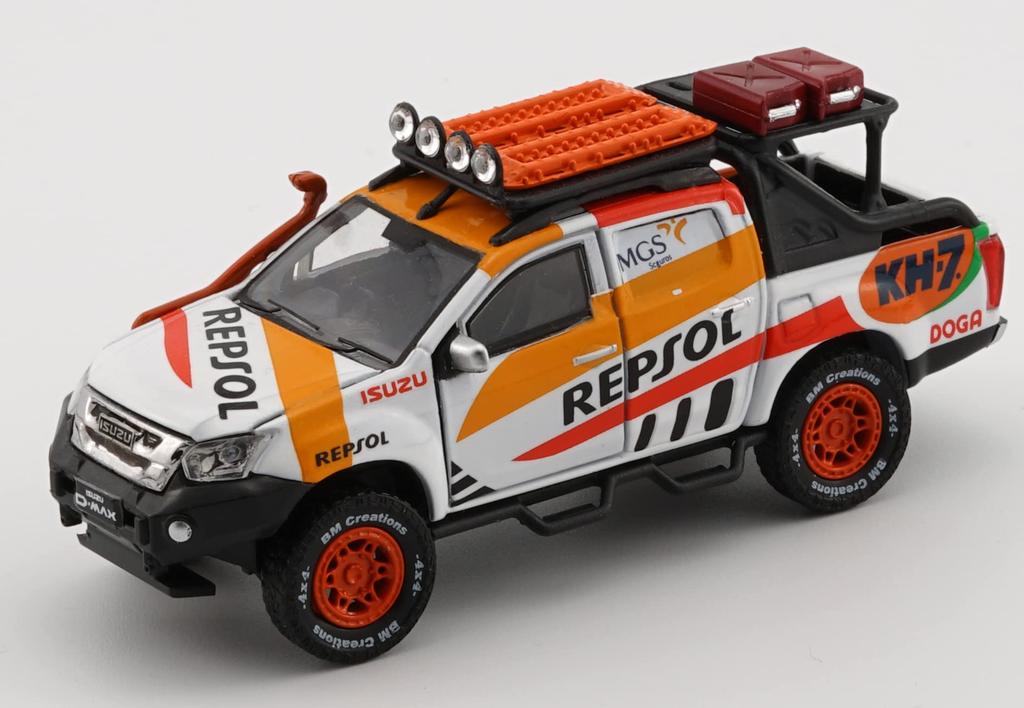 Scherer Designs BM Creations Масштаб 1/64 Isuzu D-Max 2018 "Repsol Oil" Набор аксессуаров Правый руль Готовая модель