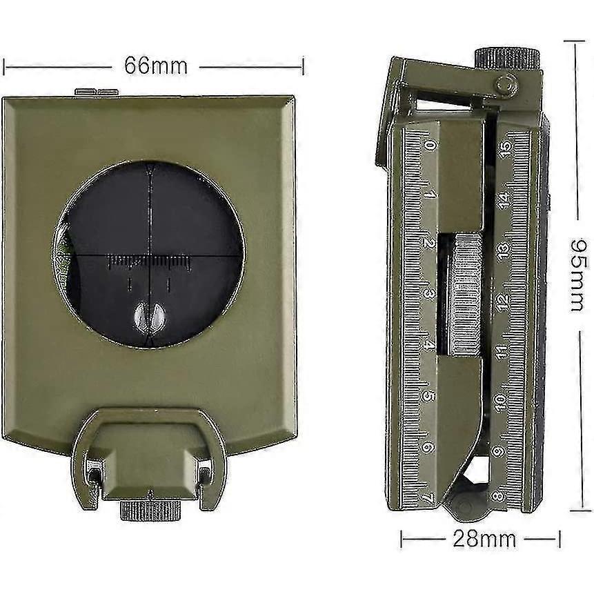 Professional Multifunctional Compass, All Metal Military Waterproof High-precision Compass