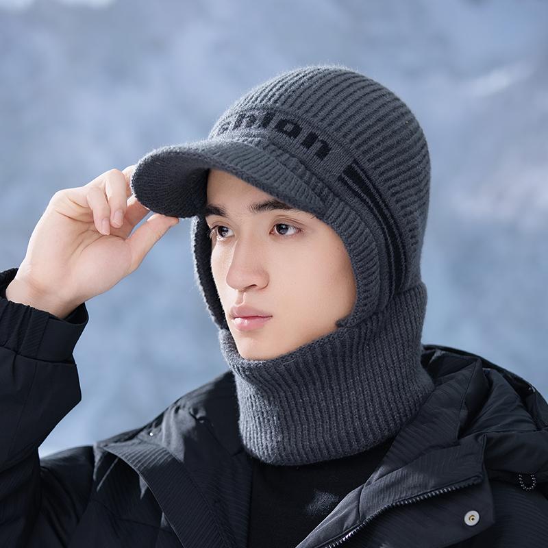 Windproof Winter Skiing Cycling Fleece Bike Thermal Face Mask Knitted Hat Balaclava