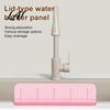 Kitchen Countertop Splash Guard 2-In-1 Folding Drain Organizer with Sink Guard Suction Cups