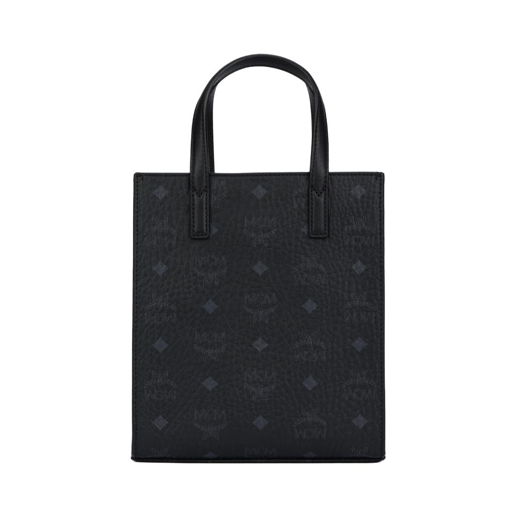 Mcm Klassik Aged Flower Print Leather Tote Bag Shopping Bag Messenger Bag Shoulder Bag Crossbody Handbag Mini Unisex Black