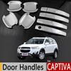 Для Chevrolet Captiva Vauxhall Opel Antara Хромированные Накладки на Ручки Дверей 4 шт./Комплект Chevy 2006-2016 Аксессуары Наклейки Стайлинг Автомобиля