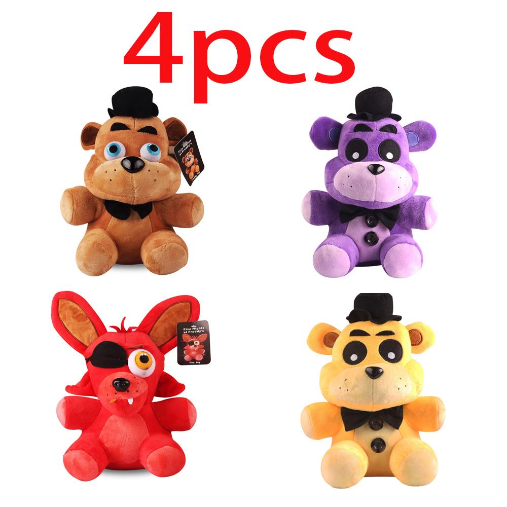 1-10шт Кавайная Новая Плюшевая Игрушка Fnaf Аниме Медведь Фредди Хитрый Кролик Животное Милый Мультяшный Набивной Кукла