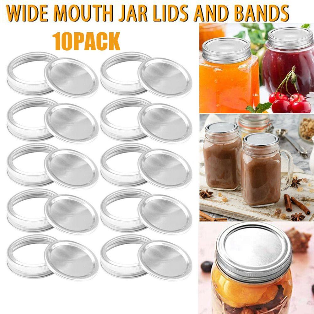 Leak-Proof Tinplate Bottles Lid Kitchen & Dining Mason Jar Lid Canning Lids Storage Bands Jar Caps