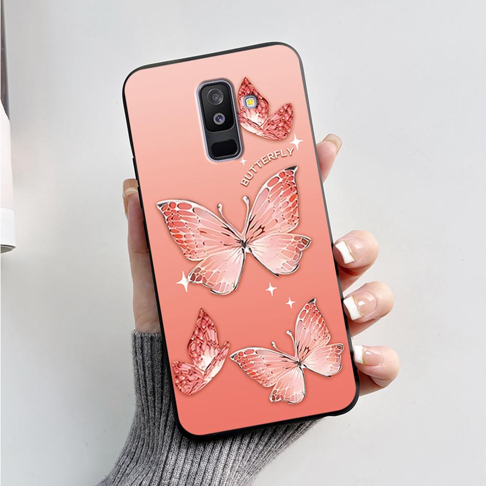 Чехол для Samsung Galaxy A6 Plus A6+ 2018 SM-A605F Силиконовый чехол Милый Мультяшный Медведь Мягкий Funda Для Samsung A6 2018 A6Plus Бампер