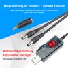 USB Power Boost Line DC 1V to DC 9V 1A/11V 1.8A Step UP Module USB Converter Adapter Router Cable 1.1X1.1MM Plug With Red LED