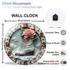 30cm Round Glass Wall Clock that is Visually Pleasing and Highly Practical