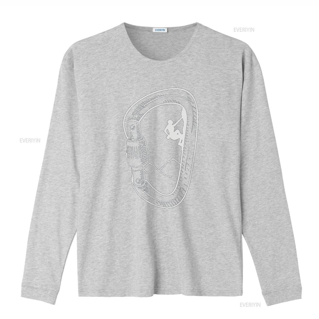 Rock Climbing T Shirt Carabiner Mountain Climber  vintage Washed Slightly Unisex graphic Top For Everyday Wear Stretched