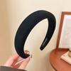 1/2/3/5pcs Wild Solid Color Sponge Headband for Women Fashion Girl Wash Face Wide Edge Simple Hair Band