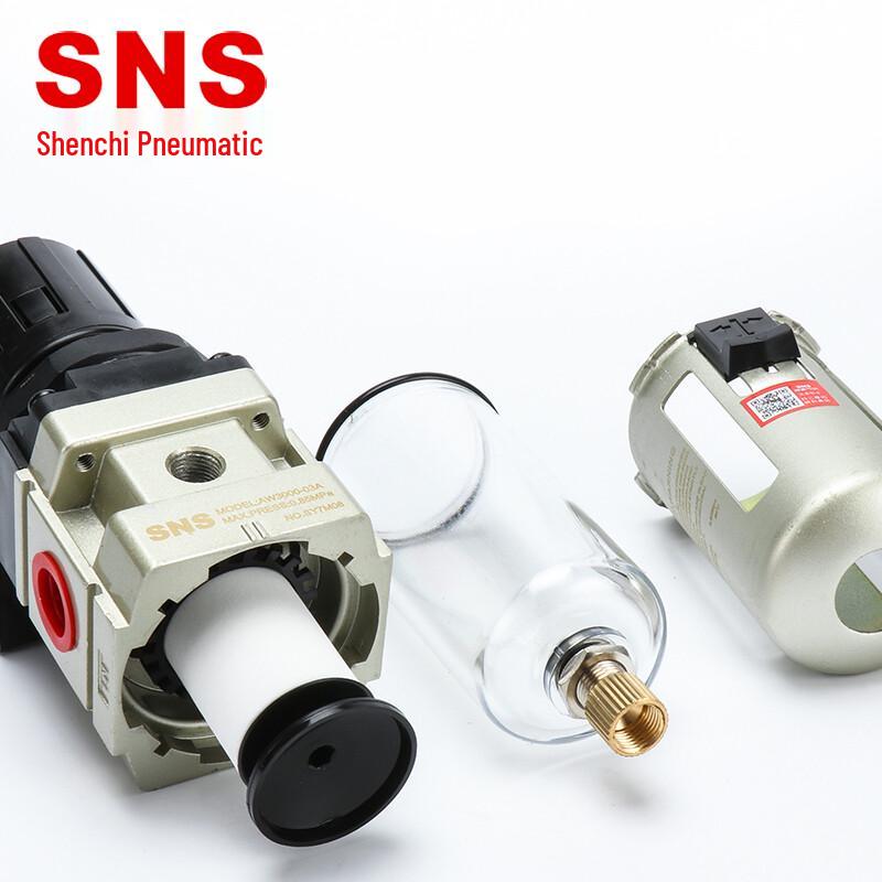 SNS AW Series Pneumatic Air Filter Regulator Combo