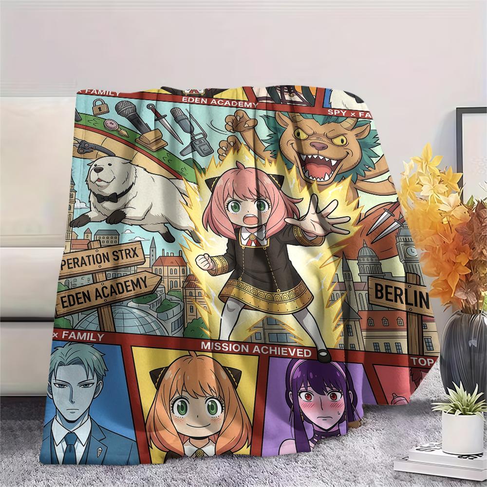 Comic book spy pretend playPrint Flannel Blanket, High quality Comfortable for All Seasons, Home Decor, Warmth and Comfort