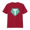 Usdt Tether Small Logo Cryptocurrency Bitcoin Crypto Coin Softstyle T Shirt vintage Washed Stretched streetwear