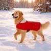 Adjustable Winter Dog Coat Fleece Lining Dog Thermal Clothing Warm Pet Apparel  Winter Season