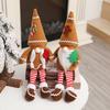 1PCS Christmas Gingerbread Man Gnomes Plush Couple - Xmas Gingerbread Gnomes Elf Tomte Ornaments Doll