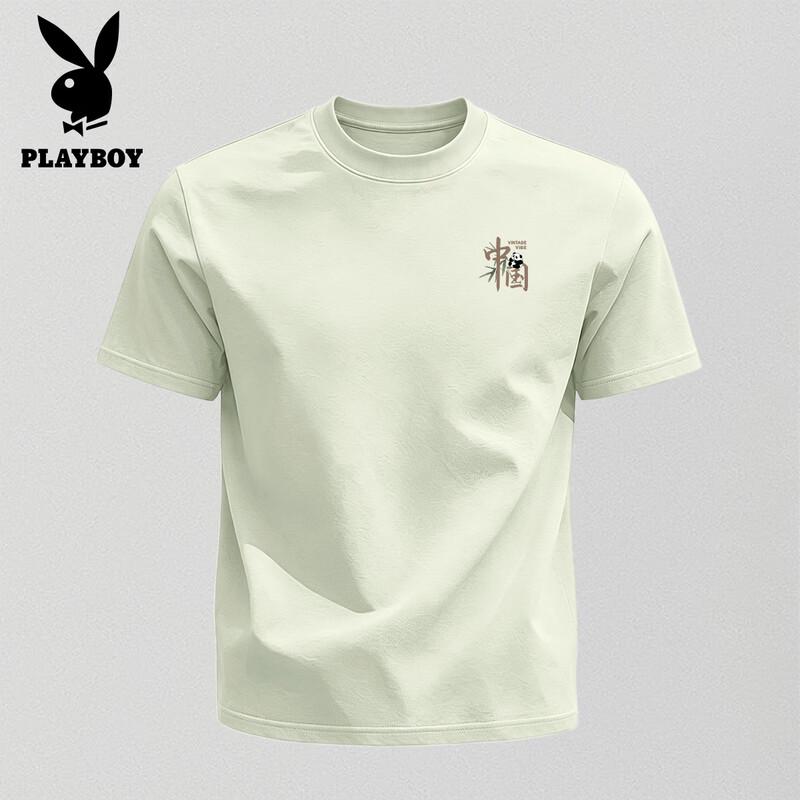 PLAYBOY Мужская футболка из чистого хлопка с принтом медведя