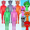 Трендовый костюм для косплея Sprunki Incredibox Rhythm Box, тематический боди для всех полов, разных размеров и цветов