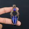 Lapis Lazuli Pendant Copper Wire Wrapped Pendant Lapis Lazuli Gemstone Pendant Jewelry Handmade Pendant Lapis Lazuli Jewelry Gift For Her