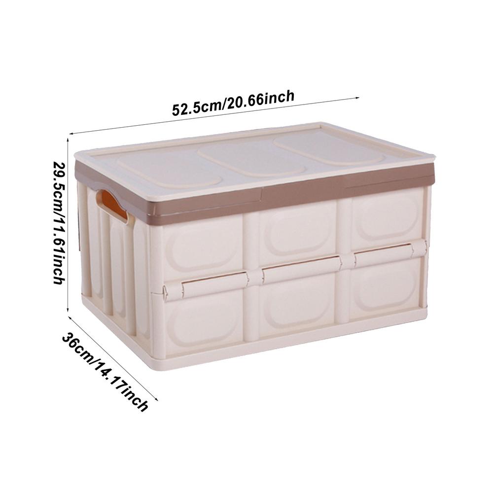 SUV Trunk Organizer 55/33L Capacity Car Trunk Storage Box With Waterproof Cover Large Capacity Grocery Organizer For Car Save