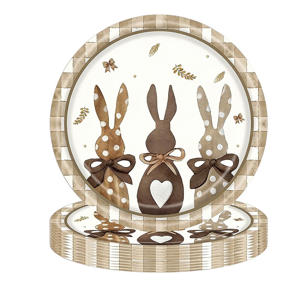Счастливой Пасхи Пасхальные Винтажные Одноразовые Бумажные Тарелки, Стаканчики и Салфетки на Пасхальную Тему.