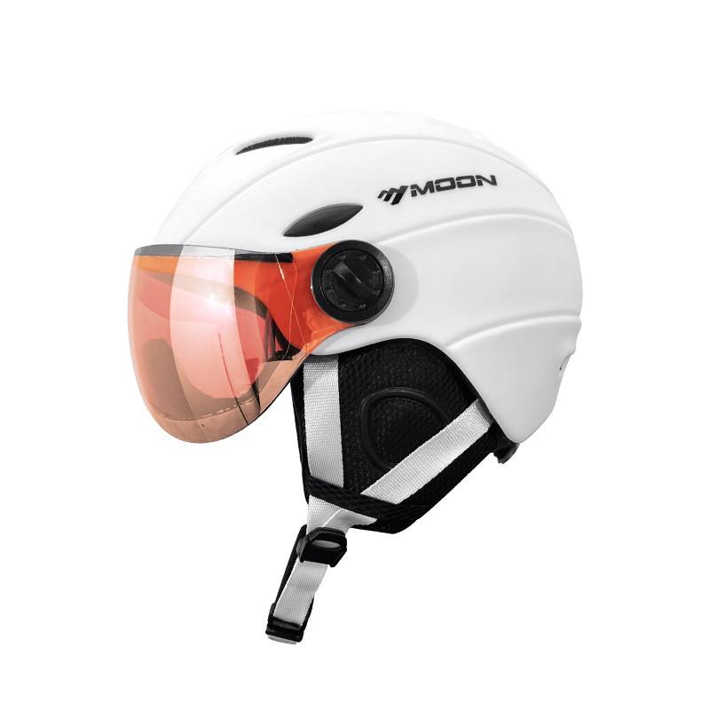 Moon Kids Ski Helmet With Goggles Integrated Lightweight Safety Snow