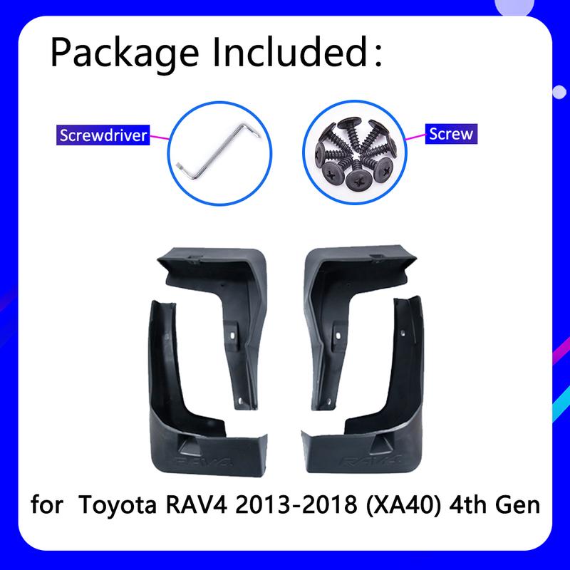Брызговики для Toyota RAV4 RAV 4 XA40 40 2013~2018 2014 2015 2016 2017 Автомобильные аксессуары Брызговик Крыло Авто Запасные части