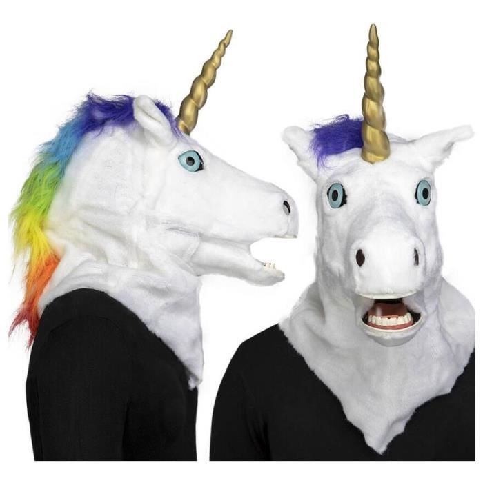 Mask - DisfraZZes - Unicornio - Multicolor - One Size - Jaw Movement