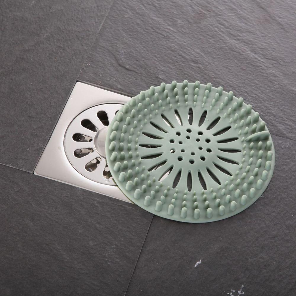 4 PCS TPR Floor Drain Strainer Pink Green Bathtub Drain Cover Shower Drain Cover Bathtub