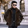 Winter New Double-sided Fur Men's Gold Mink Velvet Composite Fur One-piece Imitation Mink Warm and Thickened Jacket