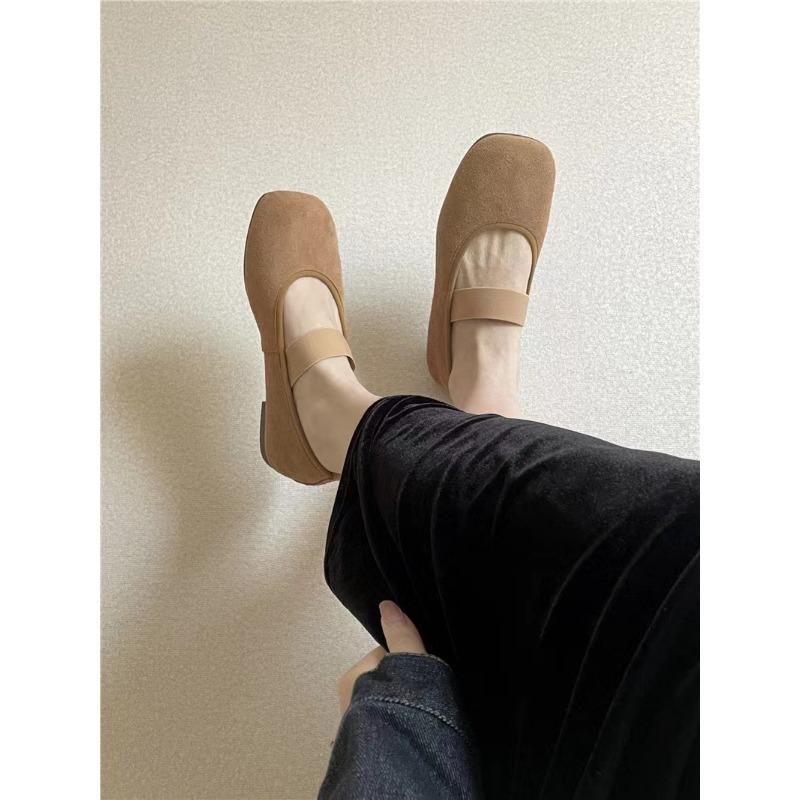 Leather Single Shoes Women's Shoes Flat Retro Mary Jane Shoes