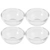 3,5 дюйма 4 шт. Мини-стеклянные миски Маленькие миски для подготовки Штабелируемая миска для соуса для кухни Соусы Приправы Специи Стеклянная миска 3 унции