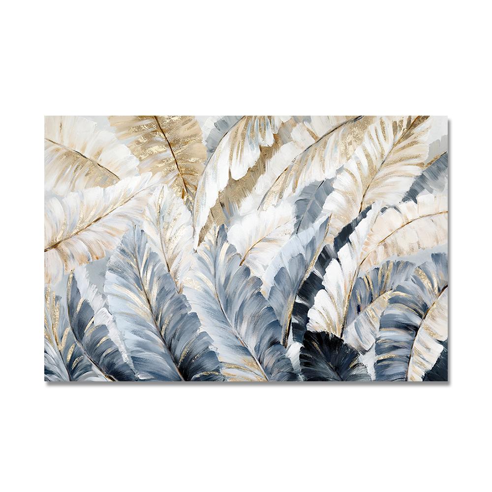 Абстрактные золотые пальмовые листья, постер, декор для комнаты, скандинавское растение, холст, картина, настенное искусство для гостиной, интерьер, домашний декор