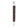 Penmode Leather Ballpoint Dragonfly Dragonfly Black x 135mm Long Pen, Long, Inden, Pattern, Red,