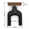 Walnut Wooden Guitar Wall Mount Hanger with Gravity Lock for Acoustic & Electric Guitars