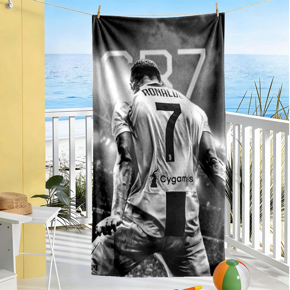 Discipline Focus Legacy: Cr7's Journey Beach Towel Soft Durable Quick-Dry Comfortable Lightweight Suitable for Swimming, Gym, Camping, Yoga Vacation